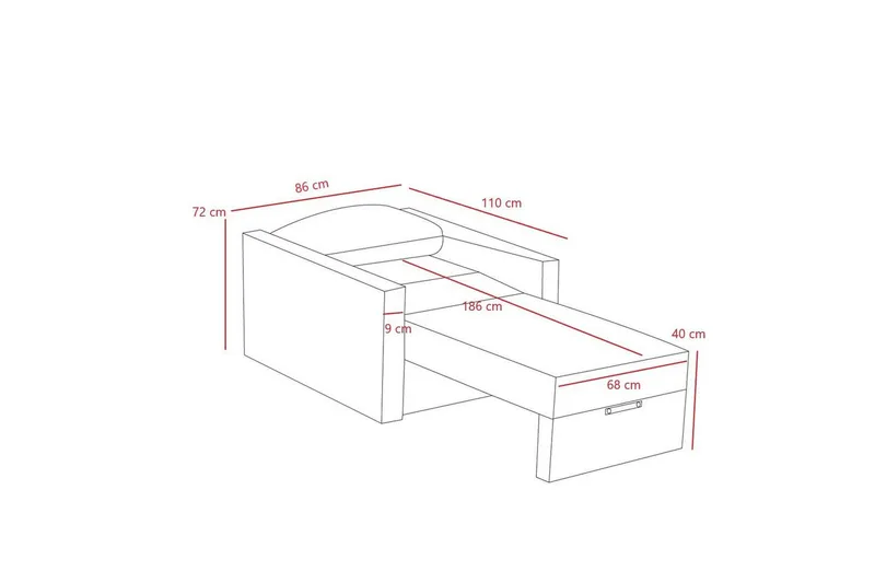 Savra Vuodetuoli - Kerma - Huonekalut - Sohva - Vuodesohva