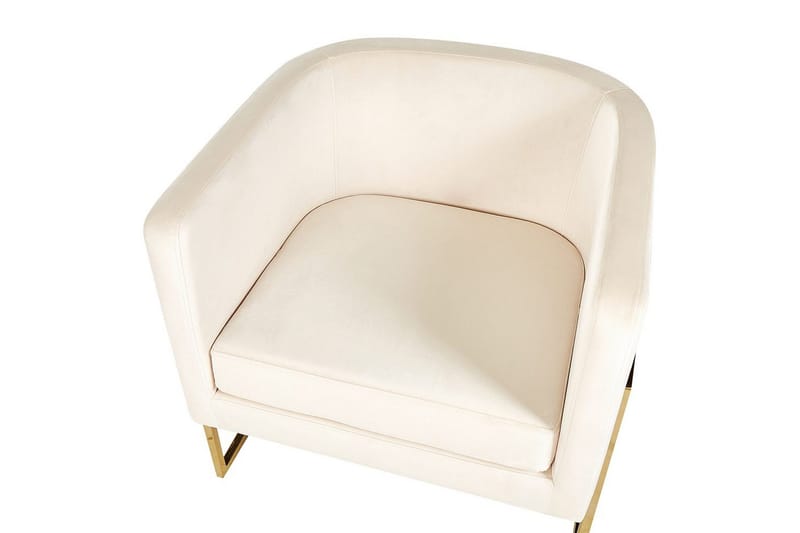 Nojatuoli Sirkka - Beige, kulta - Huonekalut - Tuoli & nojatuoli - Nojatuoli & lepotuoli