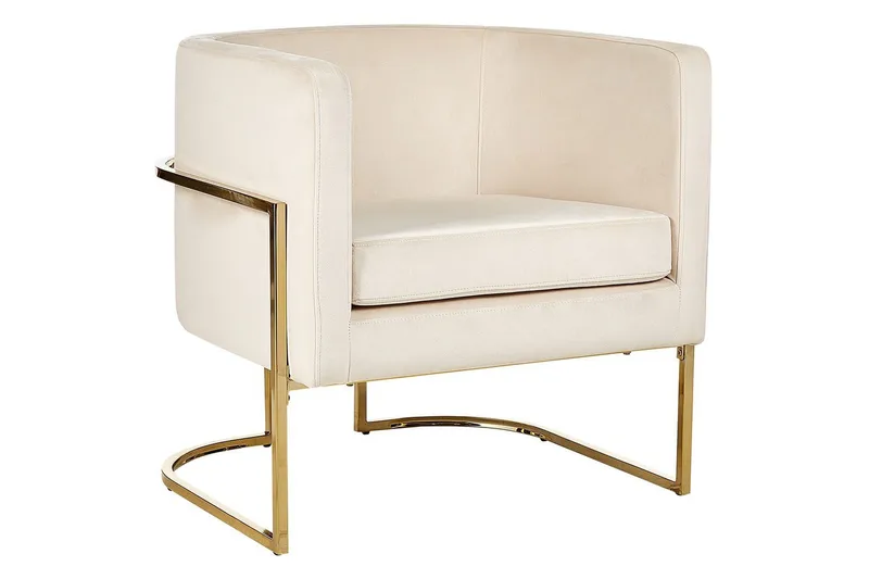 Nojatuoli Sirkka, Beige/kulta