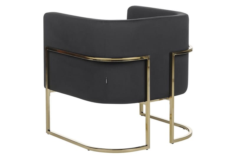 Nojatuoli Sirkka - Musta, kulta - Huonekalut - Tuoli & nojatuoli - Nojatuoli & lepotuoli