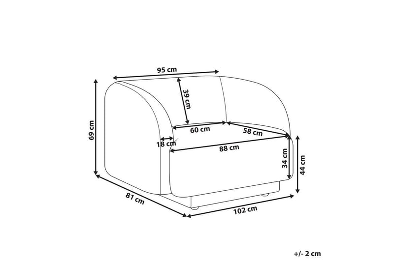 Nojatuoli Skjanes - Vihreä - Huonekalut - Tuoli & nojatuoli - Nojatuoli & lepotuoli