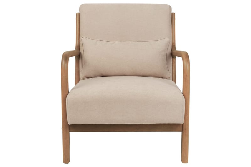 Nojatuoli Skovde - Beige, vaalea puu - Huonekalut - Tuoli & nojatuoli - Nojatuoli & lepotuoli