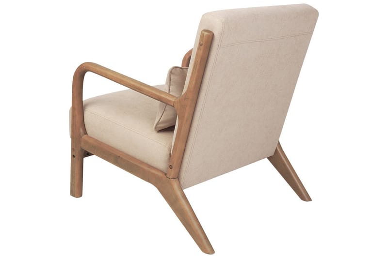 Nojatuoli Skovde - Beige, vaalea puu - Huonekalut - Tuoli & nojatuoli - Nojatuoli & lepotuoli