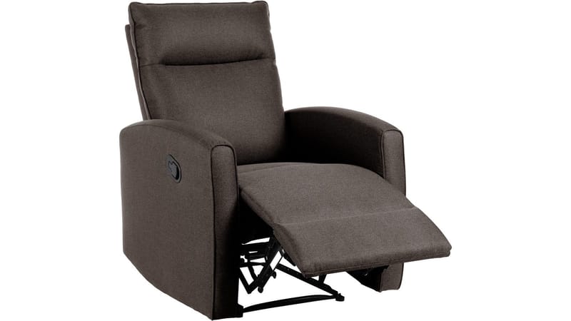 Solvane recliner-nojatuoli kankaasta - Harmaanruskea - Huonekalut - Tuoli & nojatuoli - Nojatuoli & lepotuoli - Mekanismituoli