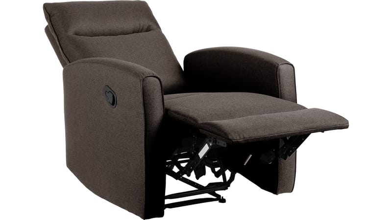 Solvane recliner-nojatuoli kankaasta - Harmaanruskea - Huonekalut - Tuoli & nojatuoli - Nojatuoli & lepotuoli - Mekanismituoli