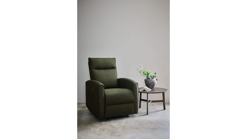 Solvane recliner-nojatuoli kankaasta - Vihreä - Huonekalut - Tuoli & nojatuoli - Nojatuoli & lepotuoli - Mekanismituoli