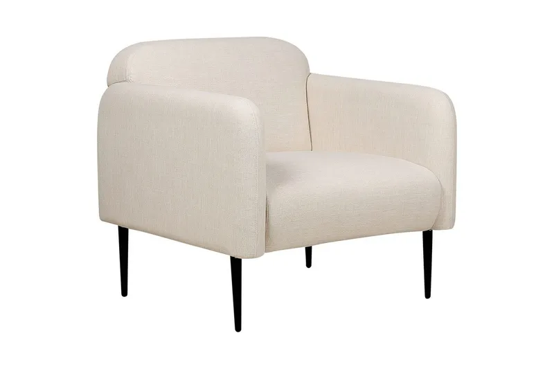 Nojatuoli Stouby - Beige, musta - Huonekalut - Tuoli & nojatuoli - Nojatuoli & lepotuoli