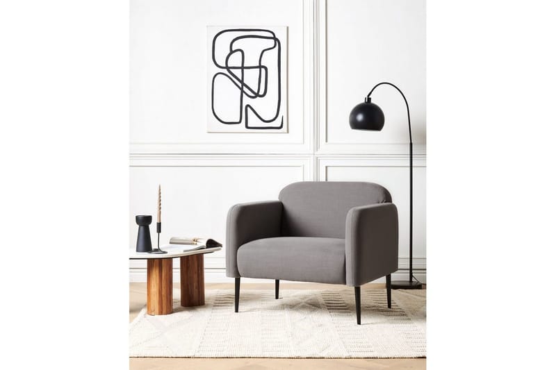 Nojatuoli Stouby - Harmaa, musta - Huonekalut - Tuoli & nojatuoli - Nojatuoli & lepotuoli