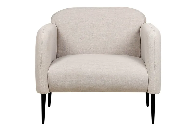 Nojatuoli Stouby - Taupe, musta - Huonekalut - Tuoli & nojatuoli - Nojatuoli & lepotuoli