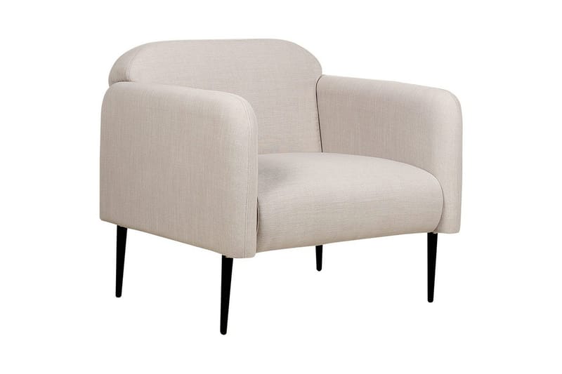 Nojatuoli Stouby - Taupe, musta - Huonekalut - Tuoli & nojatuoli - Nojatuoli & lepotuoli