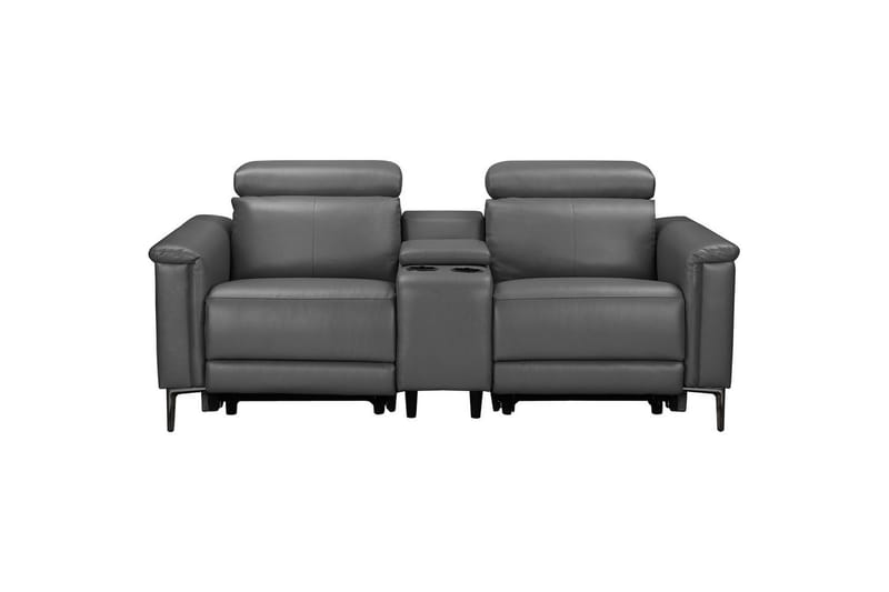 Tavallinen lepotuoli Loft24 Kahden hengen recliner-nojatuoli Loft24 Lund Harmaa Keinonahka - Huonekalut - Sohva - Mekanismisohva