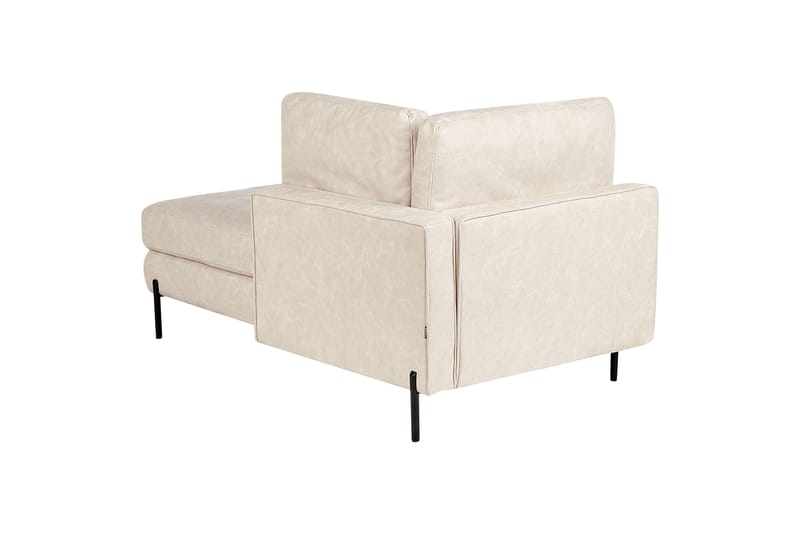 Toliman Lepotuoli 172 cm Vasemmalta - Beige/Musta - Huonekalut - Tuoli & nojatuoli - Nojatuoli & lepotuoli - Makuutuoli & divaanituoli