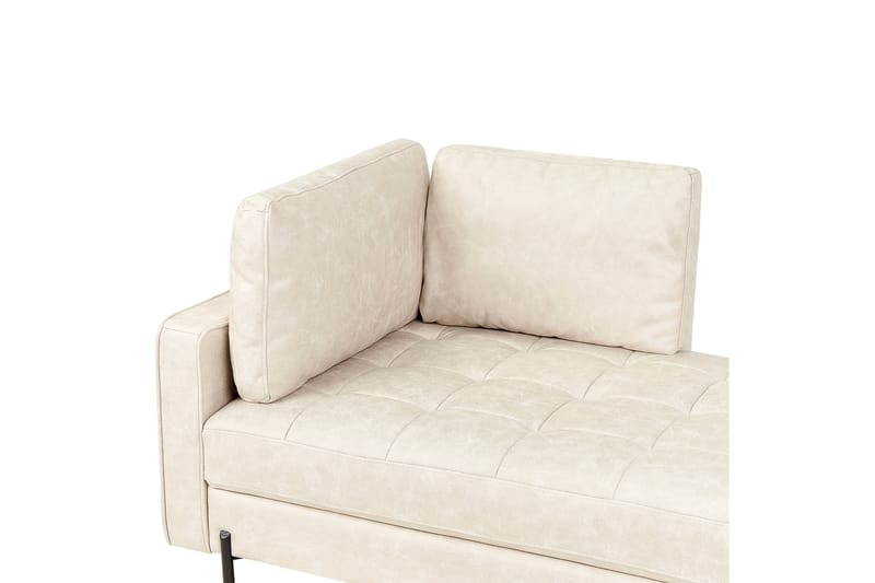 Toliman Lepotuoli 172 cm Vasemmalta - Beige/Musta - Huonekalut - Tuoli & nojatuoli - Nojatuoli & lepotuoli - Makuutuoli & divaanituoli