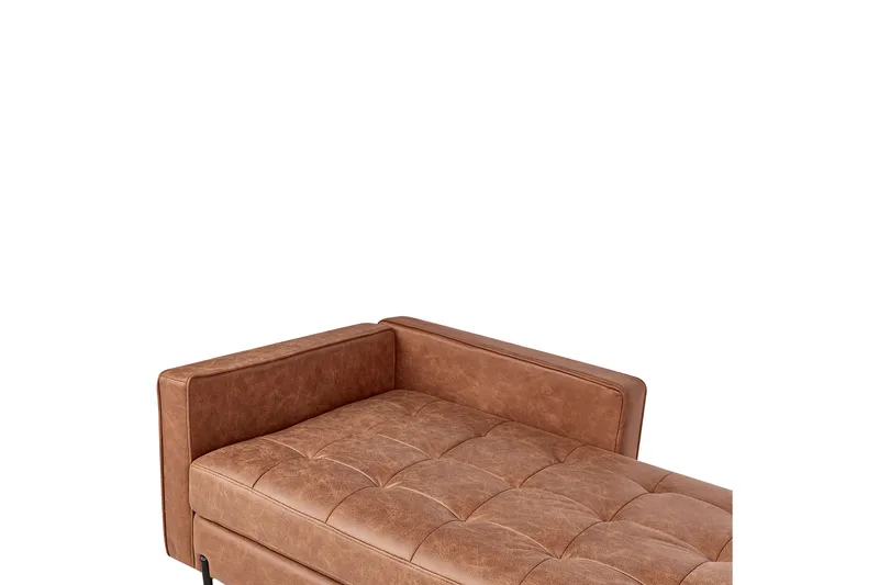 Toliman Lepotuoli 172 cm Vasemmalta - Ruskea/Musta - Huonekalut - Tuoli & nojatuoli - Nojatuoli & lepotuoli - Makuutuoli & divaanituoli