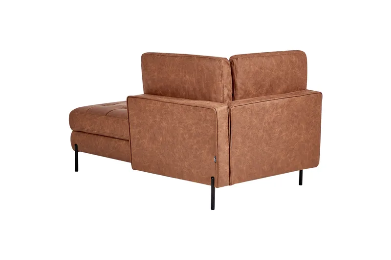 Toliman Lepotuoli 172 cm Vasemmalta - Ruskea/Musta - Huonekalut - Tuoli & nojatuoli - Nojatuoli & lepotuoli - Makuutuoli & divaanituoli