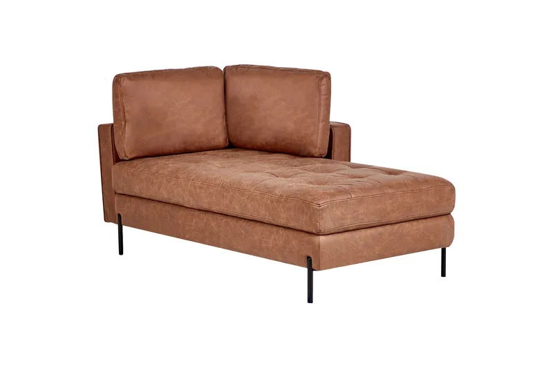 Toliman Lepotuoli 172 cm Vasemmalta - Ruskea/Musta - Huonekalut - Tuoli & nojatuoli - Nojatuoli & lepotuoli - Makuutuoli & divaanituoli