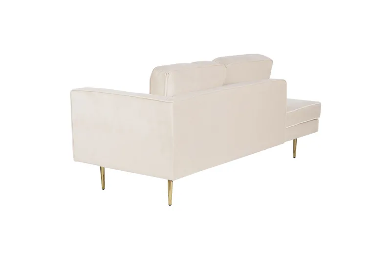 Topo Lepotuoli 171 cm Oikealta - Beige/Kulta - Huonekalut - Tuoli & nojatuoli - Nojatuoli & lepotuoli - Makuutuoli & divaanituoli