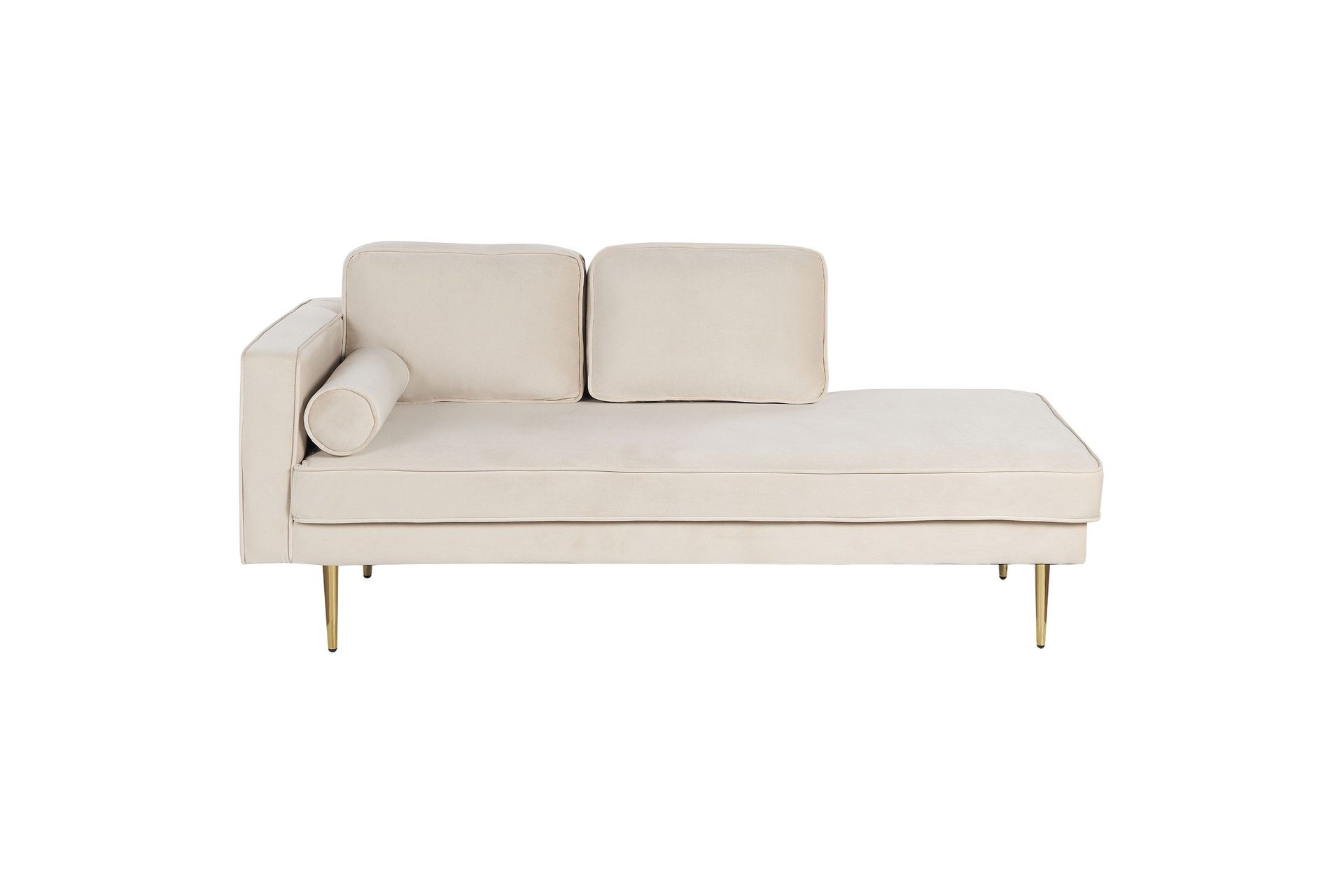 Topo Lepotuoli 171 cm Vasemmalta - Beige/Kulta