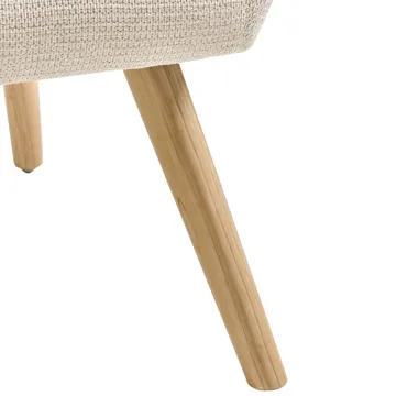 Nojatuoli Torud - Vaalea beige - Huonekalut - Tuoli & nojatuoli - Nojatuoli & lepotuoli