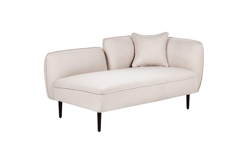 Toyoki Lepotuoli 138 cm Oikealta - Beige/Musta - Huonekalut - Tuoli & nojatuoli - Nojatuoli & lepotuoli - Makuutuoli & divaanituoli