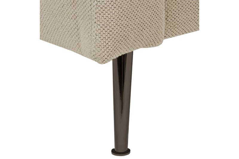 Toyoko Lepotuoli 156 cm Oikealta - Beige/Musta - Huonekalut - Tuoli & nojatuoli - Nojatuoli & lepotuoli - Makuutuoli & divaanituoli
