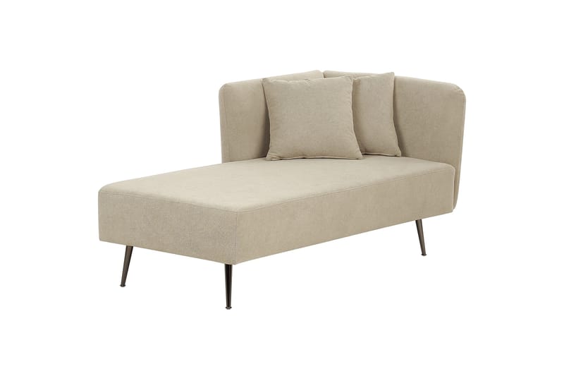 Toyoko Lepotuoli 156 cm Oikealta - Beige/Musta - Huonekalut - Tuoli & nojatuoli - Nojatuoli & lepotuoli - Makuutuoli & divaanituoli