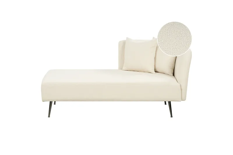 Toyoko Lepotuoli 156 cm Oikealta - Musta/Valkoinen - Huonekalut - Tuoli & nojatuoli - Nojatuoli & lepotuoli - Makuutuoli & divaanituoli