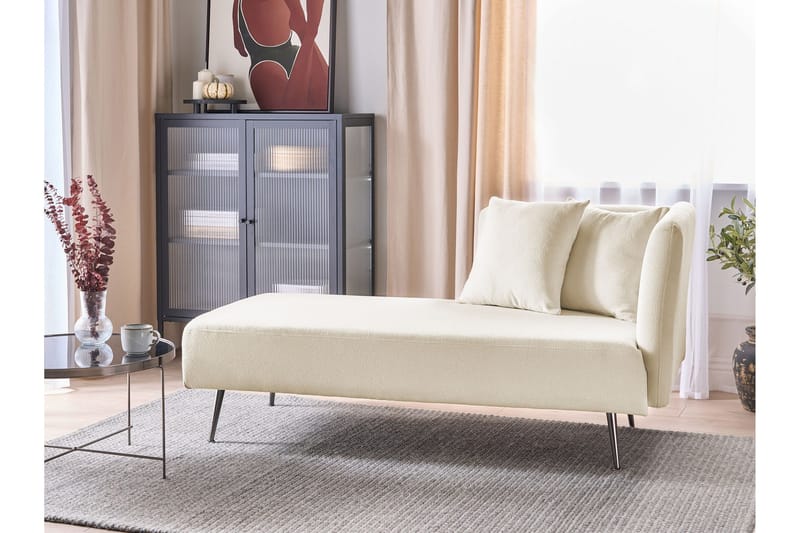 Toyoko Lepotuoli 156 cm Oikealta - Musta/Valkoinen - Huonekalut - Tuoli & nojatuoli - Nojatuoli & lepotuoli - Makuutuoli & divaanituoli