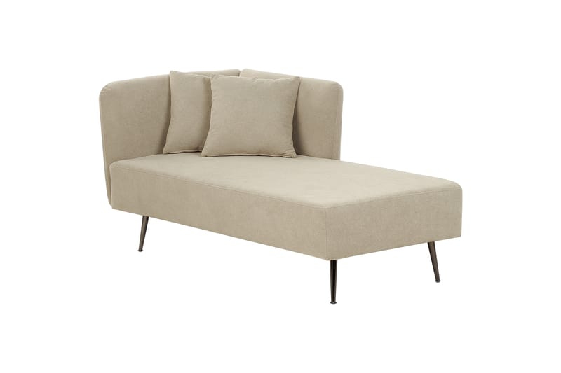 Toyoko Lepotuoli 156 cm Vasemmalta - Beige/Musta - Huonekalut - Tuoli & nojatuoli - Nojatuoli & lepotuoli - Makuutuoli & divaanituoli