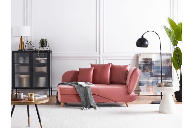 Trehan Lepotuoli 157 cm Oikealta - Roosa - Huonekalut - Tuoli & nojatuoli - Nojatuoli & lepotuoli - Makuutuoli & divaanituoli