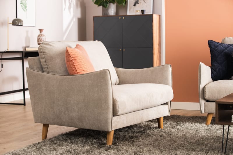 Trend Lyx Nojatuoli - Beige - Huonekalut - Tuoli & nojatuoli - Nojatuoli & lepotuoli