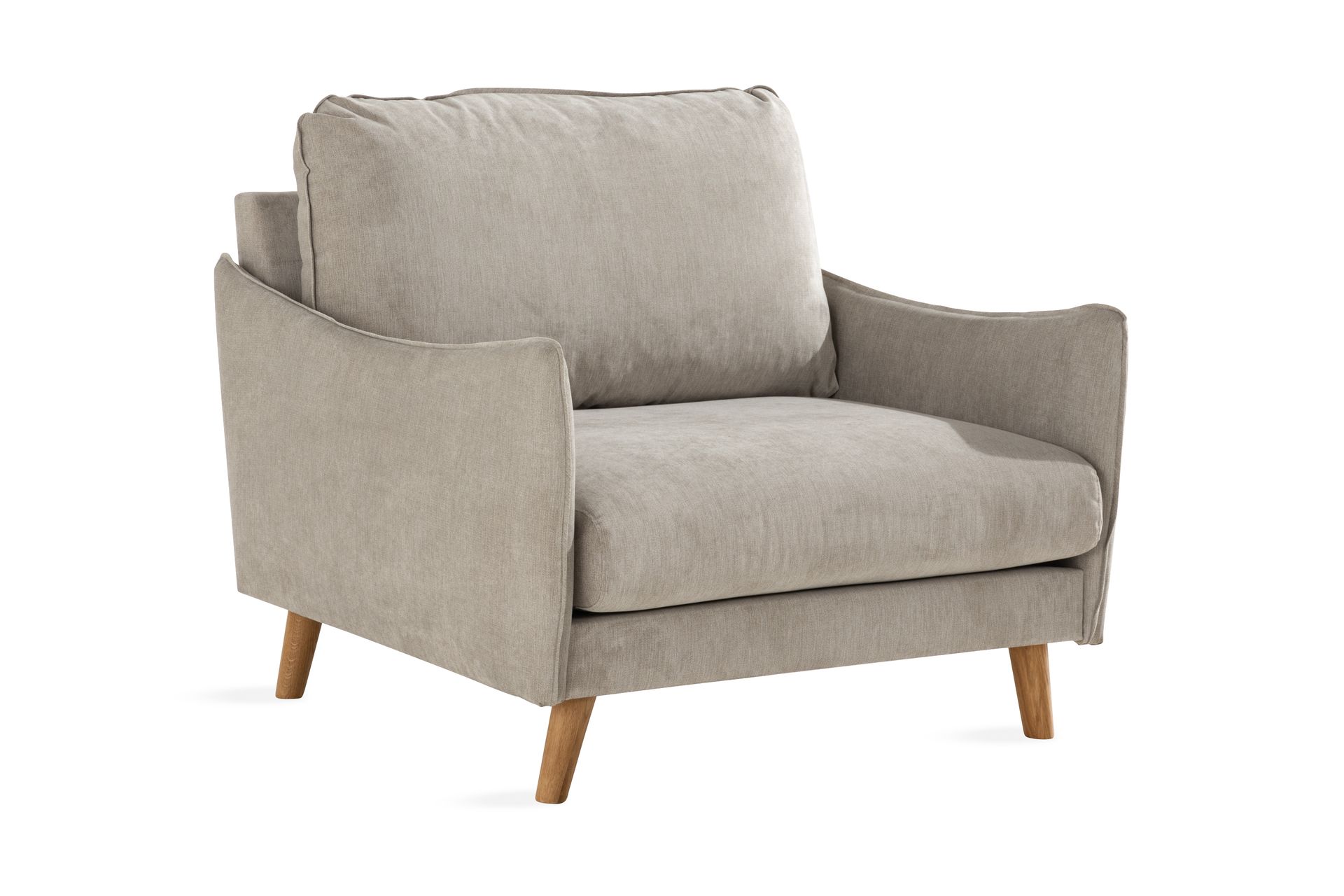 Trend Lyx Nojatuoli - Beige/Tammi - Huonekalut - Tuoli & nojatuoli - Nojatuoli & lepotuoli