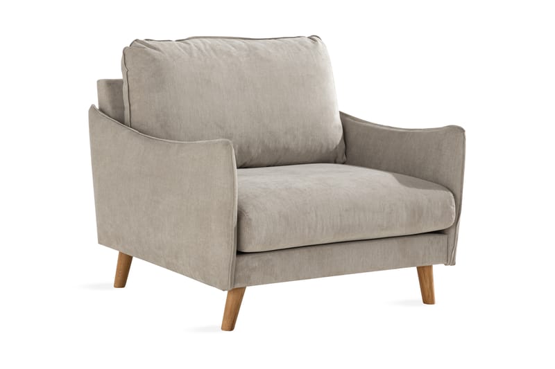 Trend Lyx Nojatuoli - Beige/Tammi - Huonekalut - Tuoli & nojatuoli - Nojatuoli & lepotuoli