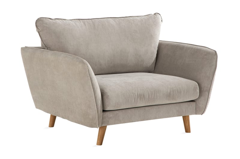 Trend Lyx Nojatuoli - Beige/Tammi - Huonekalut - Tuoli & nojatuoli - Nojatuoli & lepotuoli