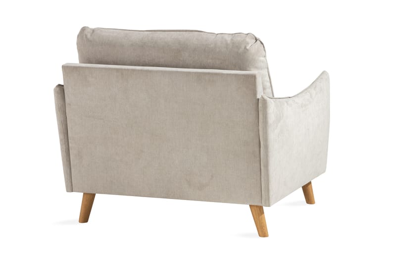 Trend Lyx Nojatuoli - Beige/Tammi - Huonekalut - Tuoli & nojatuoli - Nojatuoli & lepotuoli