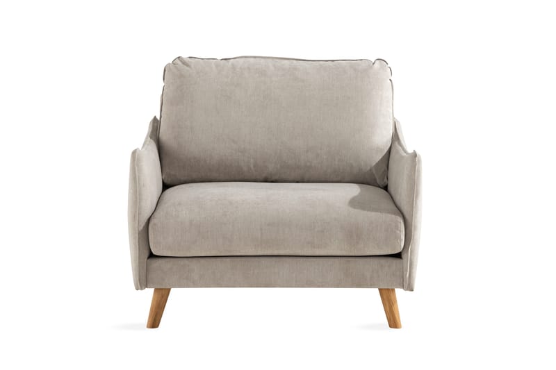 Trend Lyx Nojatuoli - Beige/Tammi - Huonekalut - Tuoli & nojatuoli - Nojatuoli & lepotuoli