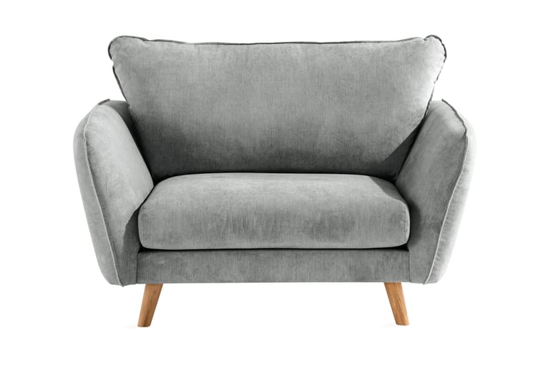 Trend Lyx Nojatuoli - Harmaa/Tammi - Huonekalut - Tuoli & nojatuoli - Nojatuoli & lepotuoli