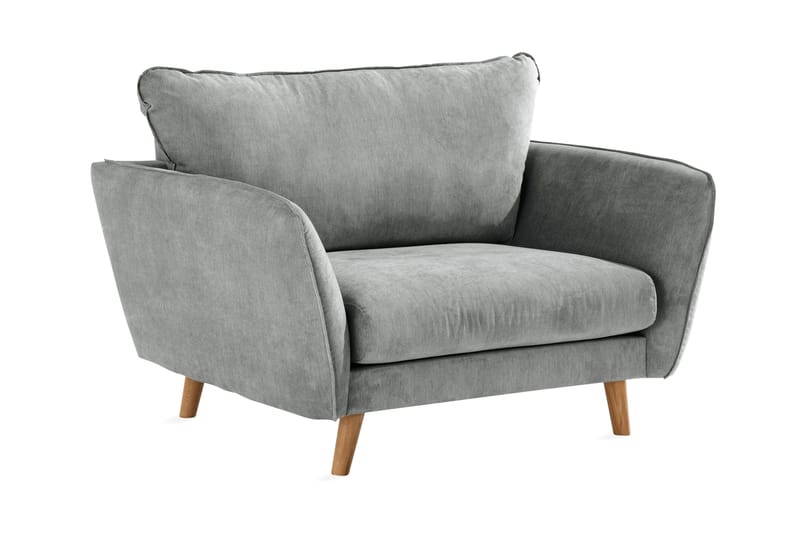 Trend Lyx Nojatuoli - Harmaa/Tammi - Huonekalut - Tuoli & nojatuoli - Nojatuoli & lepotuoli