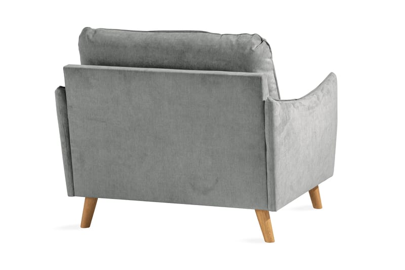 Trend Lyx Nojatuoli - Harmaa/Tammi - Huonekalut - Tuoli & nojatuoli - Nojatuoli & lepotuoli