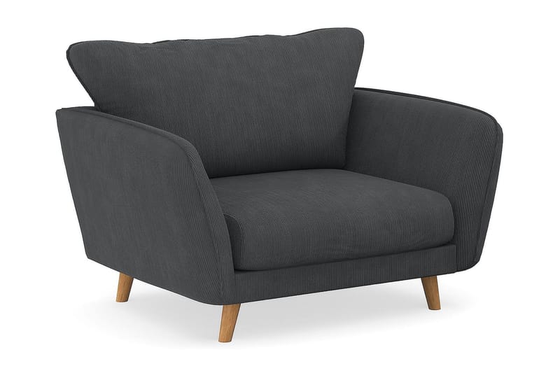 Trend Lyx Nojatuoli - Tummanharmaa Vakosametti - Huonekalut - Tuoli & nojatuoli - Nojatuoli & lepotuoli