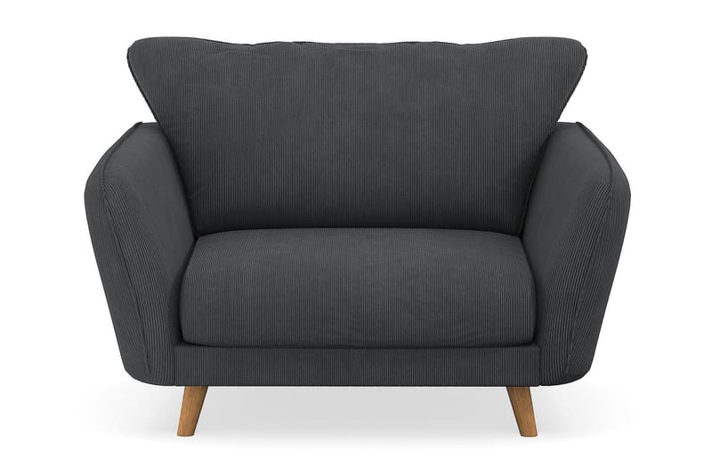 Trend Lyx Nojatuoli - Tummanharmaa Vakosametti - Huonekalut - Tuoli & nojatuoli - Nojatuoli & lepotuoli