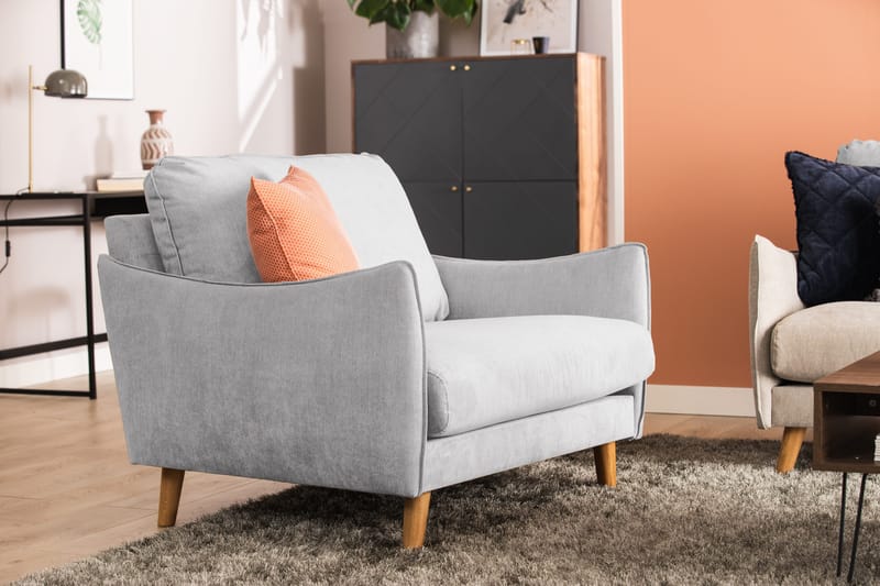 Trend Lyx Nojatuoli - Vaaleanharmaa - Huonekalut - Tuoli & nojatuoli - Nojatuoli & lepotuoli