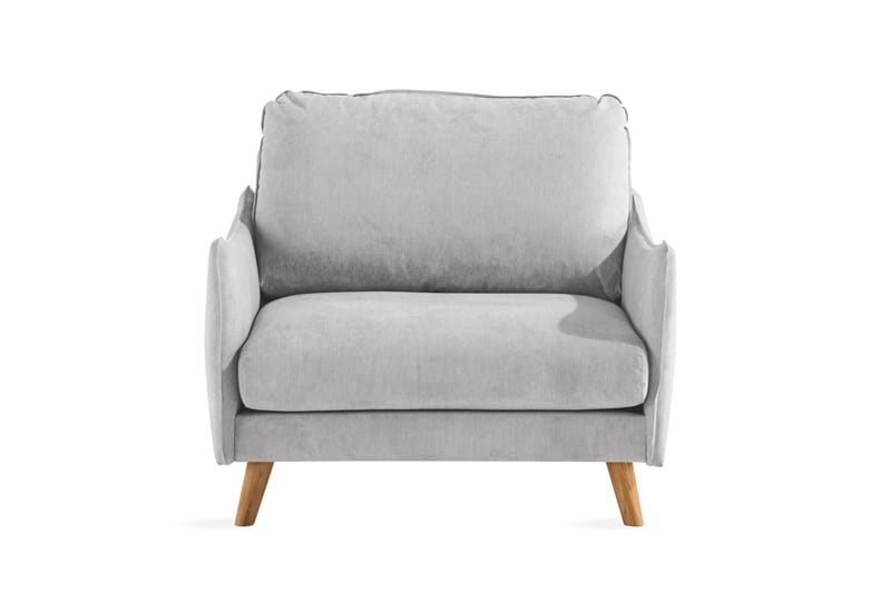 Trend Lyx Nojatuoli - Vaaleanharmaa/Tammi - Huonekalut - Tuoli & nojatuoli - Nojatuoli & lepotuoli