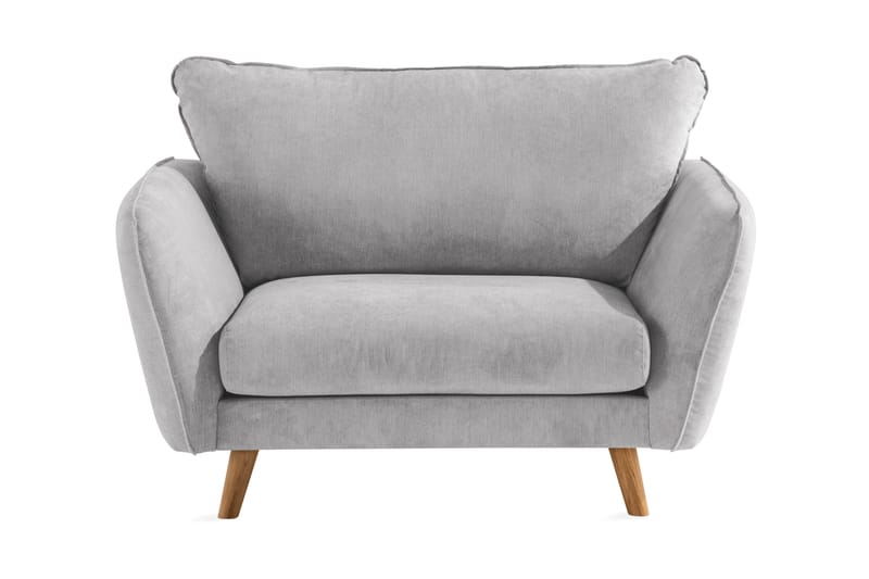 Trend Lyx Nojatuoli - Vaaleanharmaa/Tammi - Huonekalut - Tuoli & nojatuoli - Nojatuoli & lepotuoli