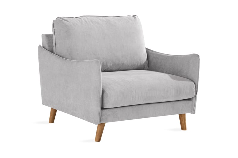 Trend Lyx Nojatuoli, Vaaleanharmaa/Tammi