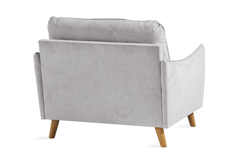 Trend Lyx Nojatuoli - Vaaleanharmaa/Tammi - Huonekalut - Tuoli & nojatuoli - Nojatuoli & lepotuoli
