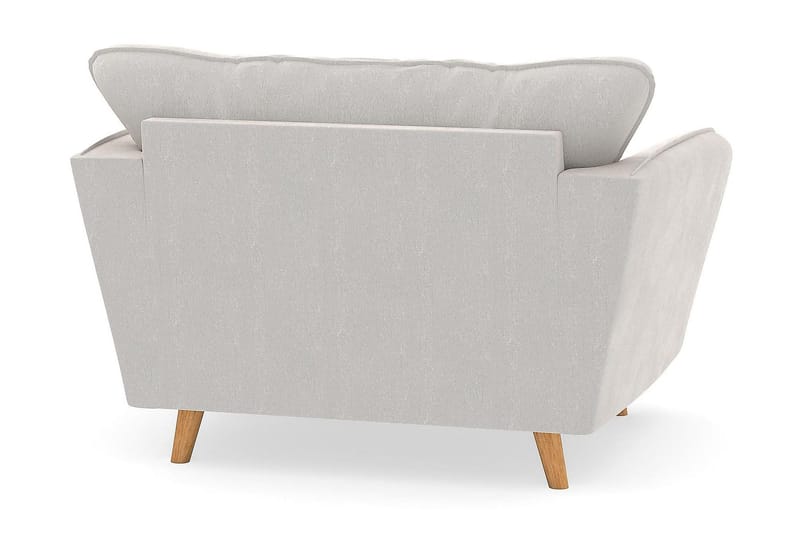 Trend Lyx Nojatuoli - Valkoinen Sametti - Huonekalut - Tuoli & nojatuoli - Nojatuoli & lepotuoli