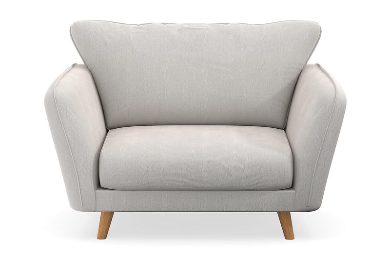 Trend Lyx Nojatuoli - Valkoinen Sametti - Huonekalut - Tuoli & nojatuoli - Nojatuoli & lepotuoli