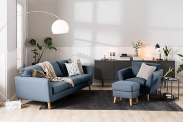 Trend Nojatuoli ja Rahi - Sininen - Huonekalut - Tuoli & nojatuoli - Nojatuoli & lepotuoli