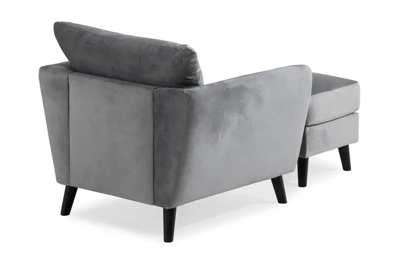 Trend Nojatuoli ja Rahi - Vaaleanharmaa - Huonekalut - Tuoli & nojatuoli - Nojatuoli & lepotuoli - Samettinojatuoli